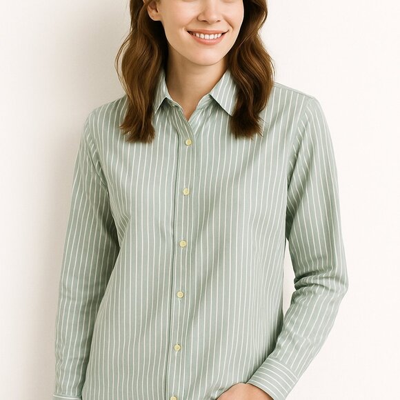 Banana Republic Classic Fit 100% Cotton Striped Dress Shirt – Men’s Large 16-16. - Picture 5 of 8